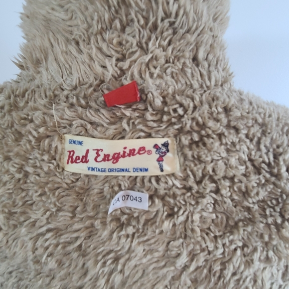 Vintage Red Engine Denim Sherpa Jacket - Picture 10 of 10